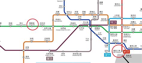 深圳萬象城地鐵站|深圳地鐵2024 最新線路圖＋收費+沿線商場/景點交。